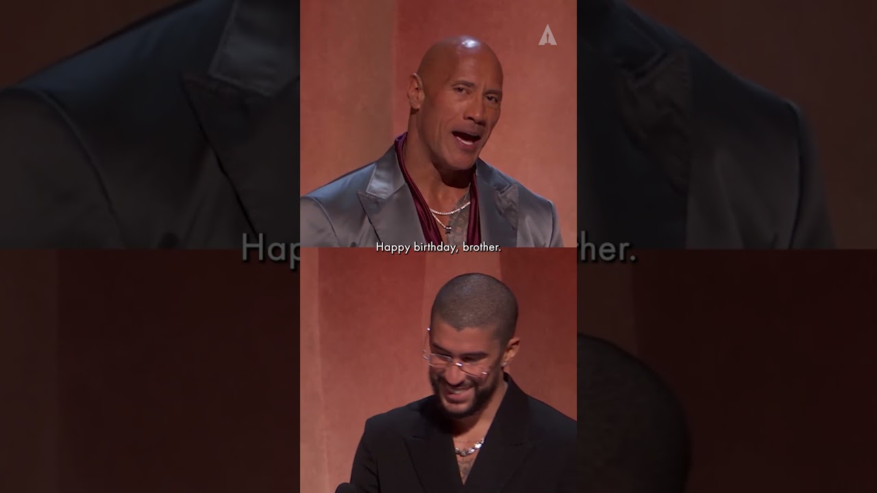 Dwayne “The Rock” Johnson & Bad Bunny Present at the #Oscars for Best International Feature Film