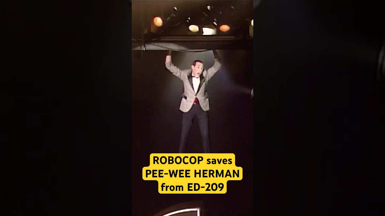 RoboCop Saves Pee-wee Herman From Evil Robot ED-209 at the 60th Academy Awards #Oscars #shorts