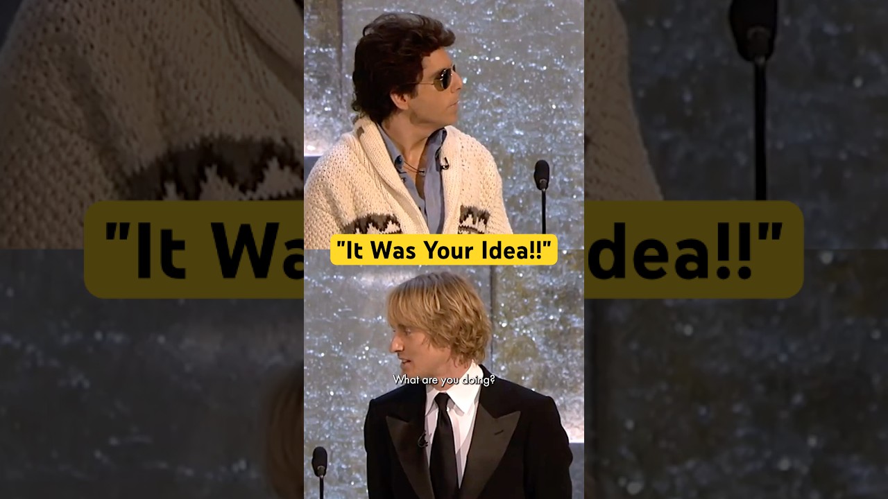 Owen Wilson Tries to Calm Ben Stiller Down at the 76th #Oscars #shorts